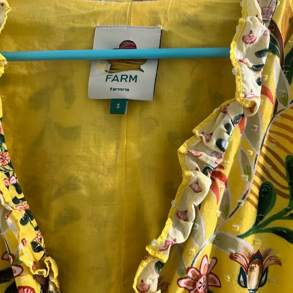FARM Rio Vibrant Yellow Floral Maxi Dress - Picture 7 of 10